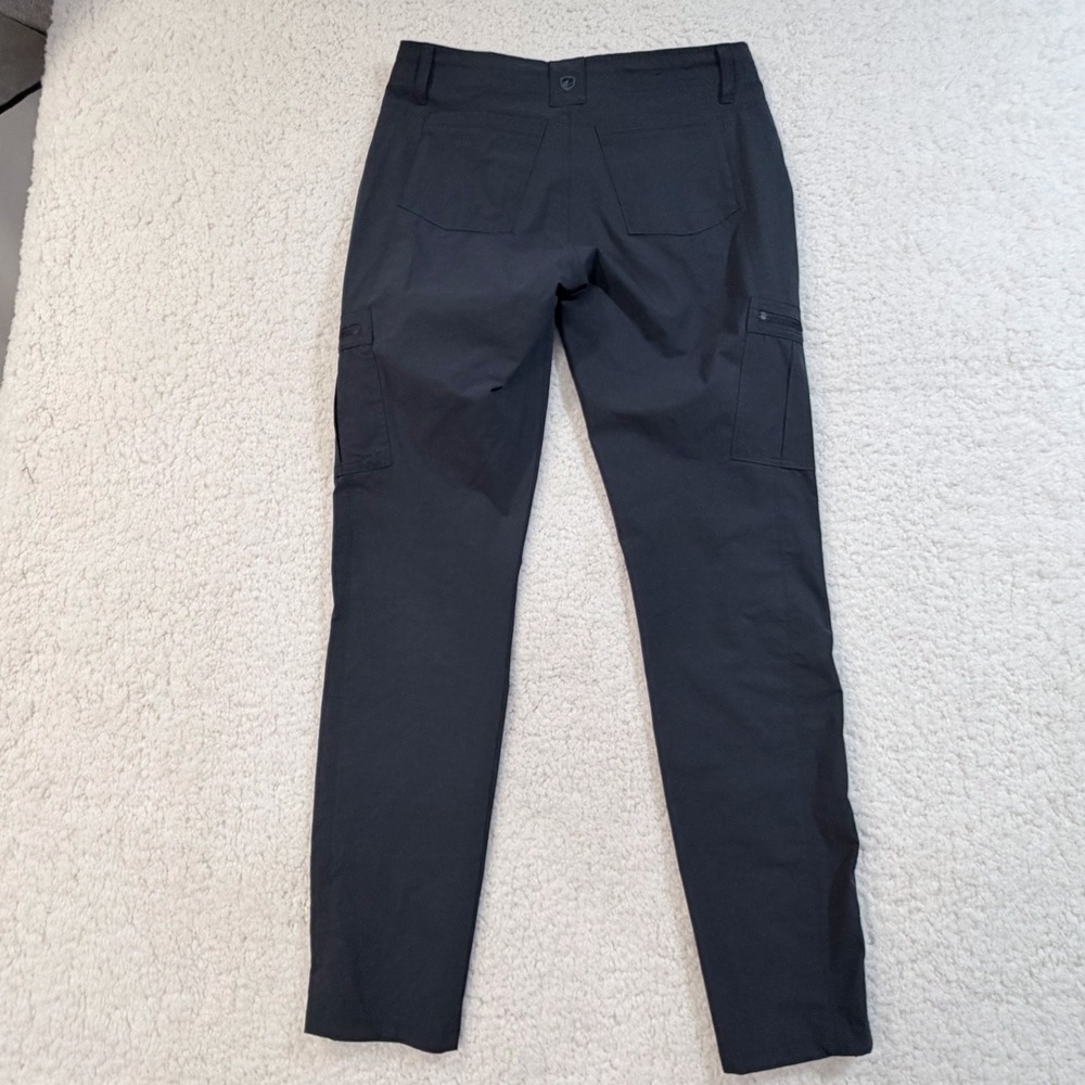 Kuhl Horizn Women 6 Reg Charcoal Cargo Hiking Pants Straight Leg Ripstop Stretch - Picture 3 of 8